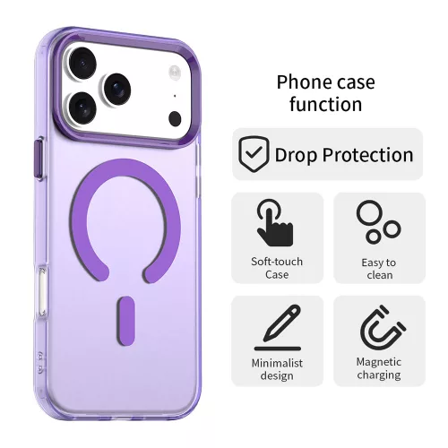 Techsuit - CandyCase MagSafe tok - iPhone 17 Pro Max - Lila
