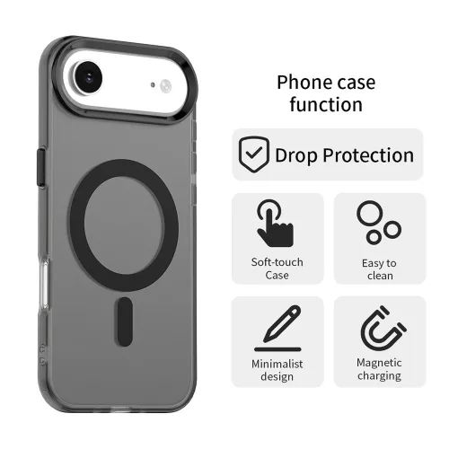 Techsuit - CandyCase MagSafe tok - iPhone 17 Air - Fekete