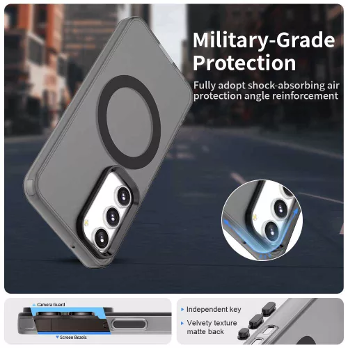 Techsuit - CandyCase MagSafe tok - Samsung Galaxy S23 Plus - Fekete