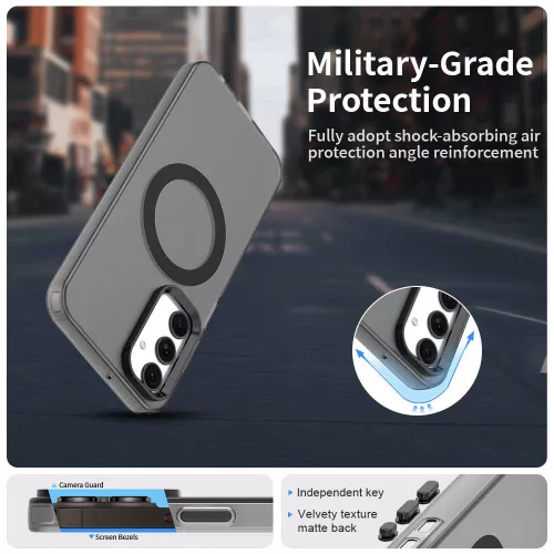 Techsuit - CandyCase MagSafe tok - Samsung Galaxy A25 5G - Fekete