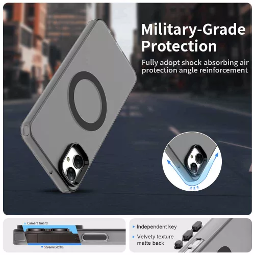 Techsuit - CandyCase MagSafe tok - Samsung Galaxy A05 - Fekete