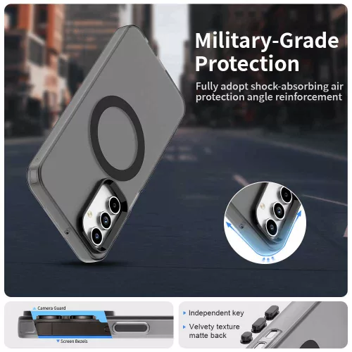 Techsuit - CandyCase MagSafe tok - Samsung Galaxy A15 4G / A15 5G - Fekete
