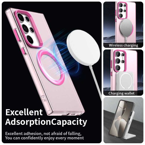 Techsuit - CandyCase MagSafe tok - Samsung Galaxy S24 Ultra - Rózsaszín