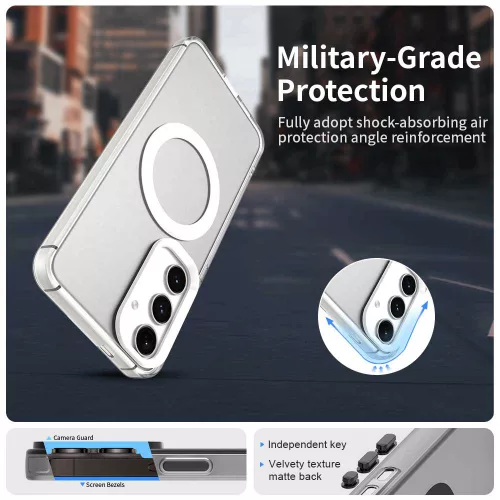 Techsuit - CandyCase MagSafe - Samsung Galaxy S24 / S25 - White