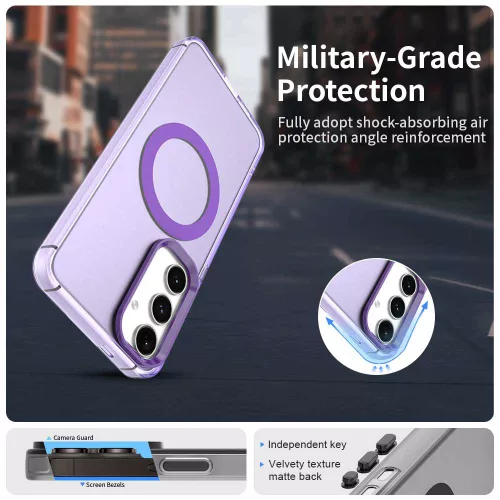Techsuit - CandyCase MagSafe tok - Samsung Galaxy S24 / S25 - Lila