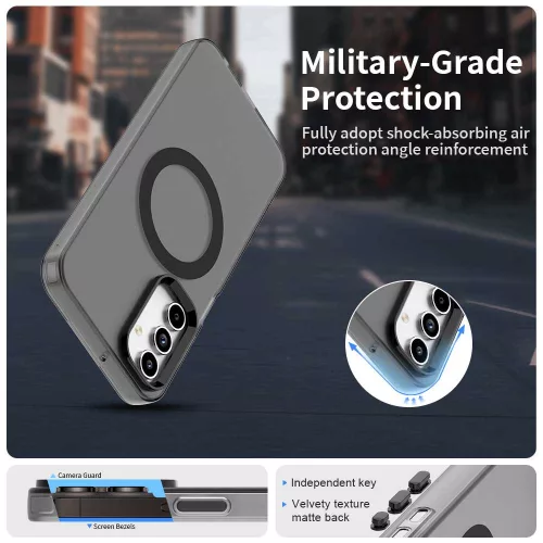 Techsuit - CandyCase MagSafe tok - Samsung Galaxy A55 5G - Fekete