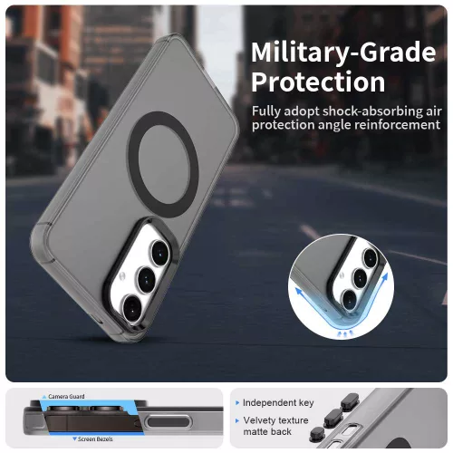 Techsuit - CandyCase MagSafe tok - Samsung Galaxy S24 FE - Fekete