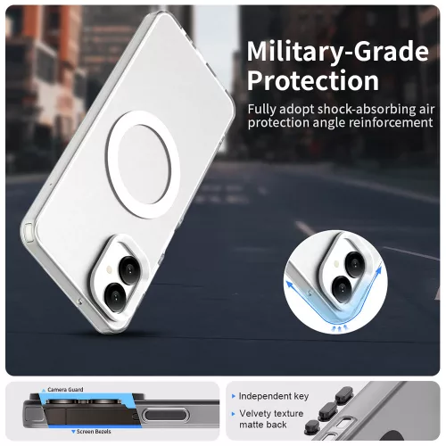 Techsuit - CandyCase MagSafe tok - Samsung Galaxy A06 - Fehér