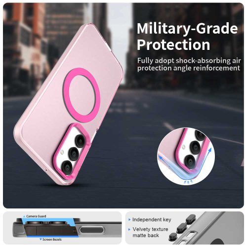 Techsuit - CandyCase MagSafe tok - Samsung Galaxy A16 4G / A16 5G - Rózsaszín
