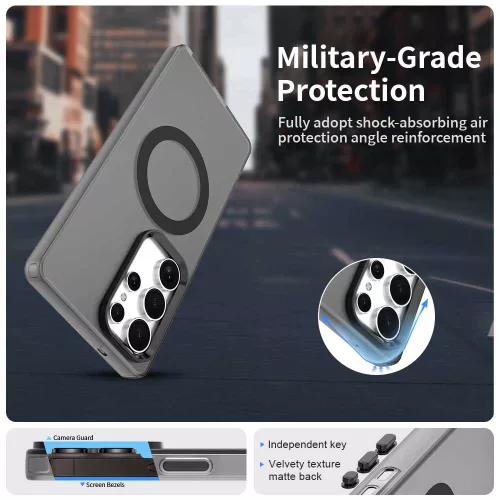 Techsuit - CandyCase MagSafe tok - Samsung Galaxy S25 Ultra - Fekete