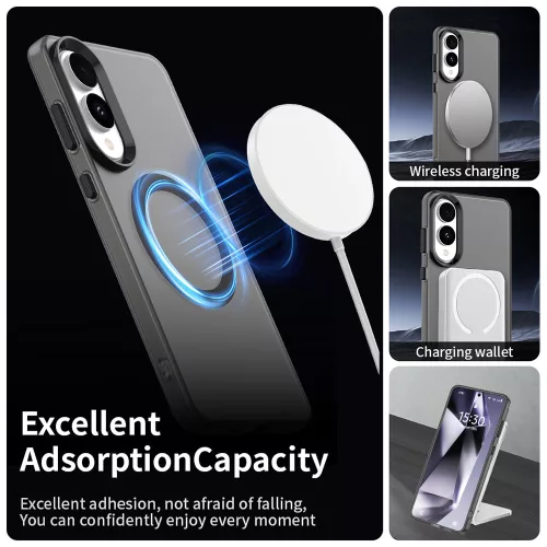 Techsuit - CandyCase MagSafe tok - Samsung Galaxy S25 Edge - Fekete