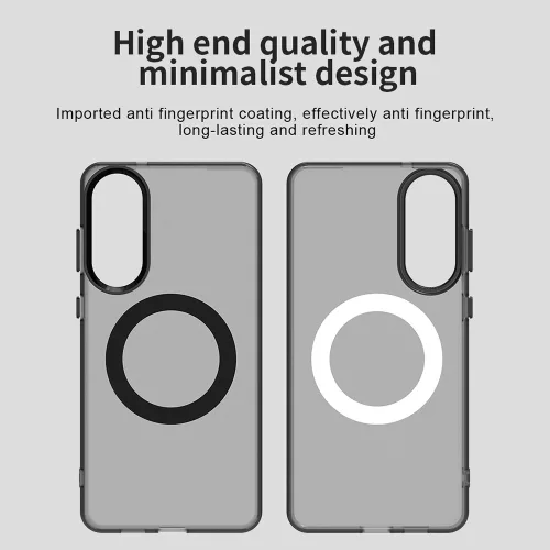 Techsuit - CandyCase MagSafe tok - Samsung Galaxy S25 Edge - Fekete