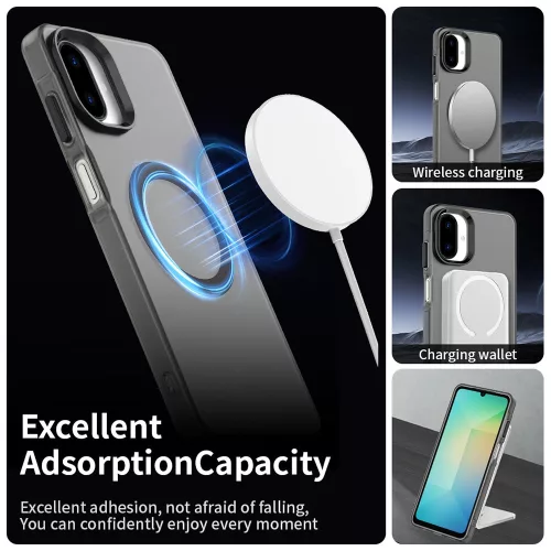 Techsuit - CandyCase MagSafe tok - Samsung Galaxy A07 4G - Fekete