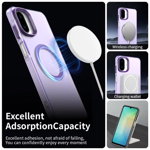 Techsuit - CandyCase MagSafe tok - Samsung Galaxy A07 4G - Lila