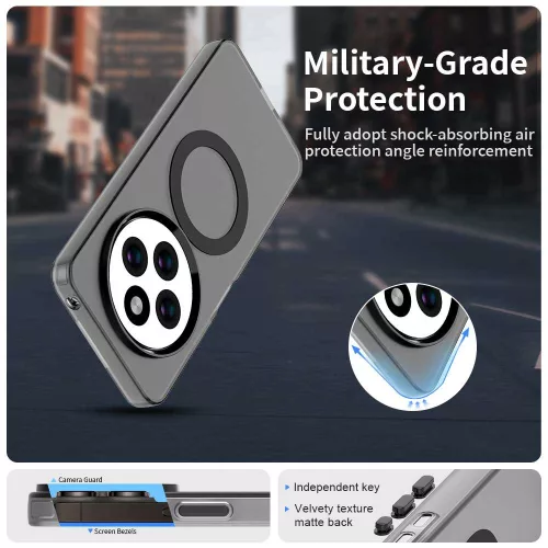 Techsuit - CandyCase MagSafe tok - Xiaomi Redmi 14C / Poco C75 - Fekete