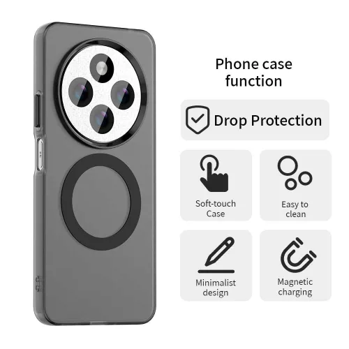Techsuit - CandyCase MagSafe tok - Xiaomi Redmi 14C / Poco C75 - Fekete