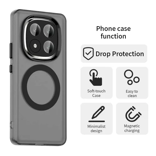 Techsuit - CandyCase MagSafe tok - Xiaomi Redmi Note 14 Pro+ 5G - Fekete