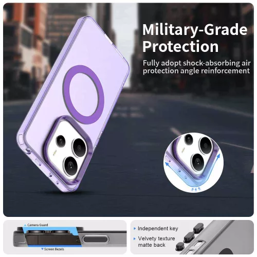 Techsuit - CandyCase MagSafe tok - Xiaomi Redmi Note 14 5G - Lila