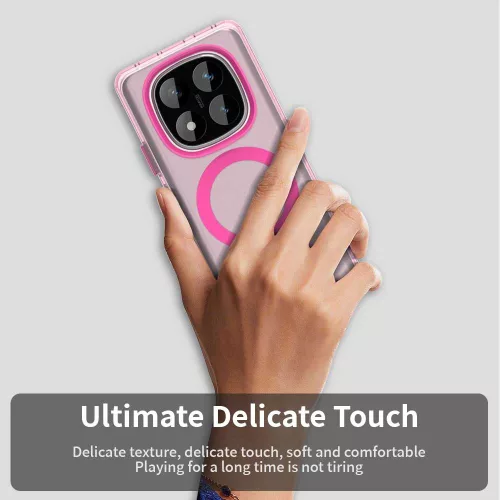 Techsuit - CandyCase MagSafe tok - Xiaomi Redmi Note 14 Pro 5G / Poco X7 - Rózsaszín