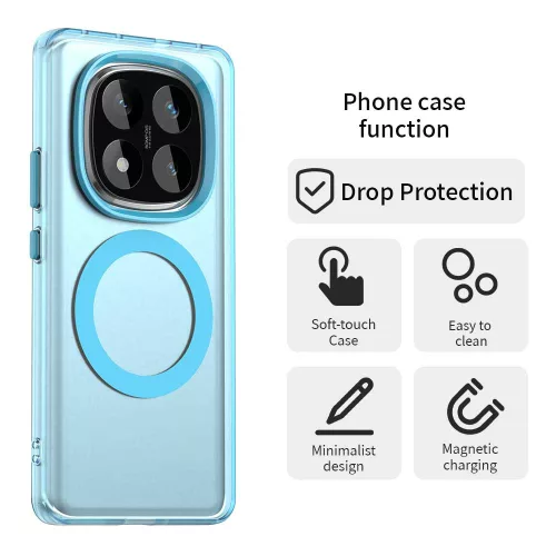 Techsuit - CandyCase MagSafe tok - Xiaomi Redmi Note 14 Pro 5G / Poco X7 - Kék