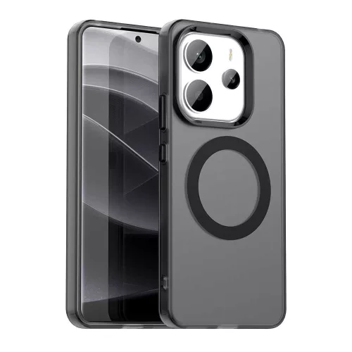Techsuit - CandyCase MagSafe tok - Xiaomi Redmi Note 14 4G (Regional) - Fekete