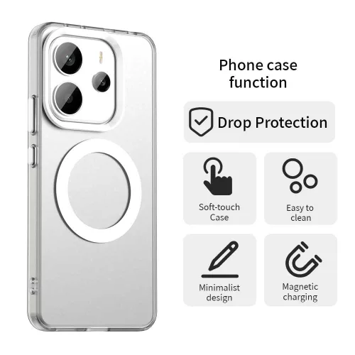 Techsuit - CandyCase MagSafe tok - Xiaomi Redmi Note 14 4G (Regional) - Fehér