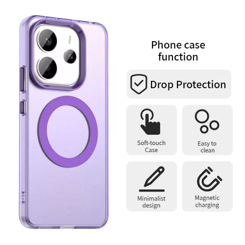Techsuit - CandyCase MagSafe tok - Xiaomi Redmi Note 14 4G (Regional) - Lila