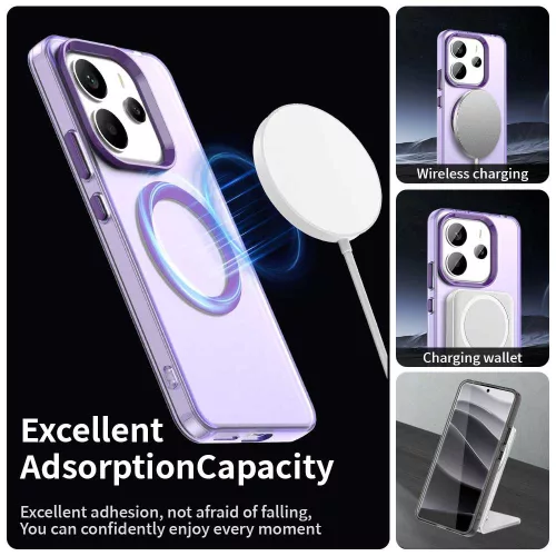 Techsuit - CandyCase MagSafe tok - Xiaomi Redmi Note 14 4G (Regional) - Lila