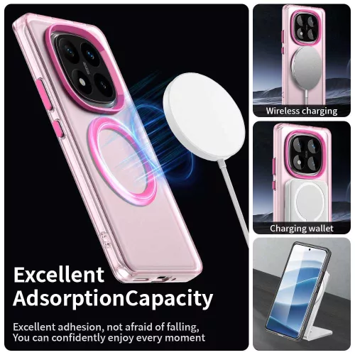 Techsuit - CandyCase MagSafe tok - Xiaomi Redmi Note 14 Pro 4G - Rózsaszín