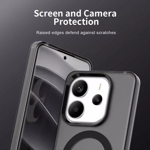 Techsuit - CandyCase MagSafe tok - Xiaomi Redmi Note 14 4G (Standard) - Fekete
