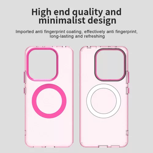 Techsuit - CandyCase MagSafe tok - Xiaomi Redmi Note 14 4G (Standard) - Rózsaszín