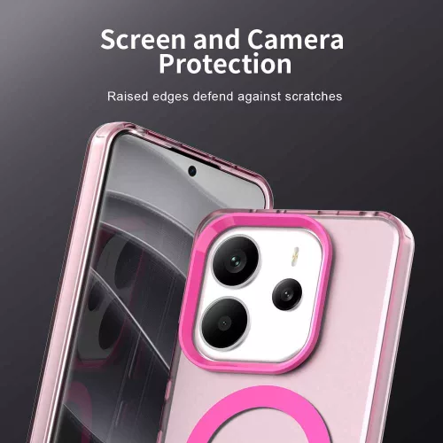 Techsuit - CandyCase MagSafe tok - Xiaomi Redmi Note 14 4G (Standard) - Rózsaszín