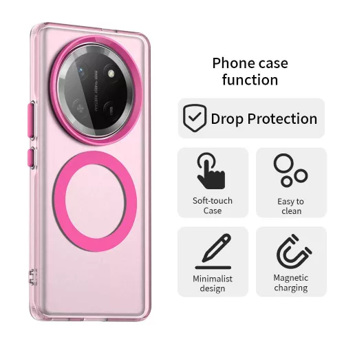 Techsuit - CandyCase MagSafe tok - Honor Magic 7 Lite / X9c - Rózsaszín