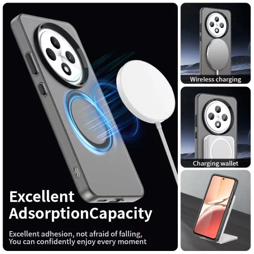 Techsuit - CandyCase MagSafe tok - Oppo Reno 12 F 4G / Reno 12 F 5G / Reno12 FS 4G / Reno12 FS 5G - Fekete