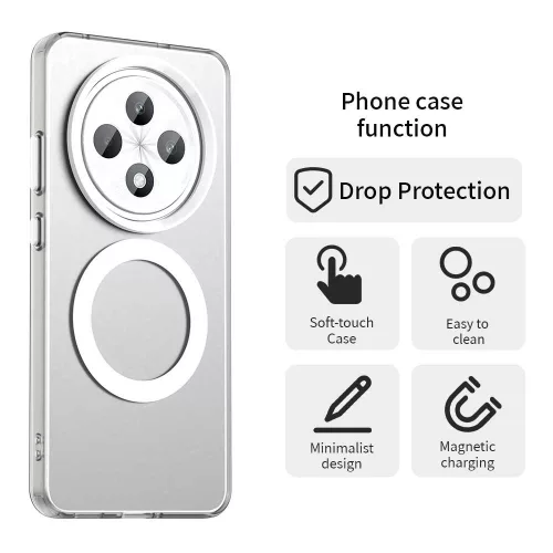 Techsuit - CandyCase MagSafe tok - Oppo Reno 12 F 4G / Reno 12 F 5G / Reno12 FS 4G / Reno12 FS 5G - Fehér