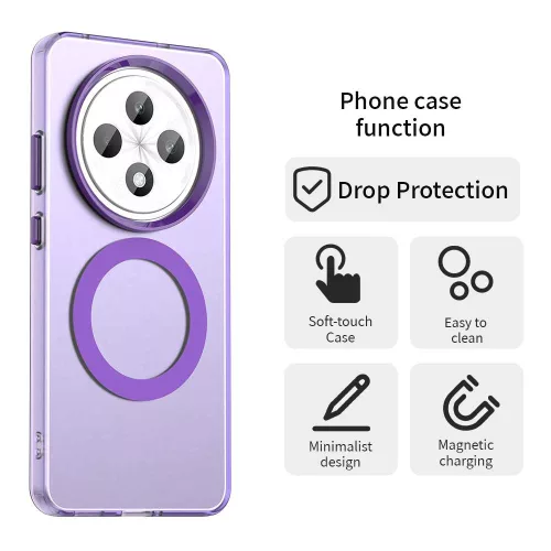 Techsuit - CandyCase MagSafe tok - Oppo Reno 12 F 4G / Reno 12 F 5G / Reno12 FS 4G / Reno12 FS 5G - Lila