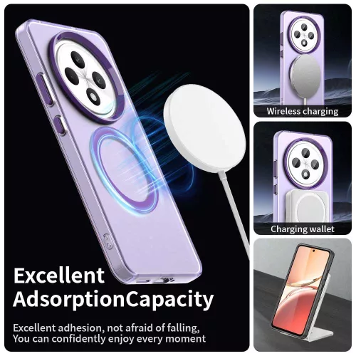 Techsuit - CandyCase MagSafe tok - Oppo Reno 12 F 4G / Reno 12 F 5G / Reno12 FS 4G / Reno12 FS 5G - Lila
