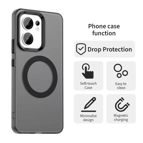 Techsuit - CandyCase MagSafe tok - Oppo Reno 13 F 4G / Reno 13 F 5G / Reno 13 FS 5G - Fekete