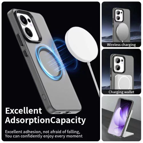Techsuit - CandyCase MagSafe tok - Oppo Reno 13 F 4G / Reno 13 F 5G / Reno 13 FS 5G - Fekete
