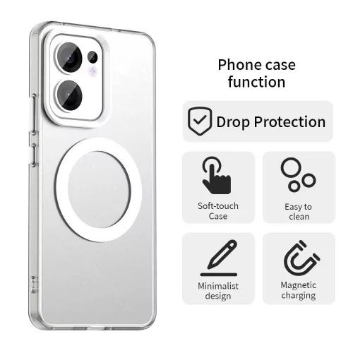 Techsuit - CandyCase MagSafe tok - Oppo Reno 13 F 4G / Reno 13 F 5G / Reno 13 FS 5G - Fehér