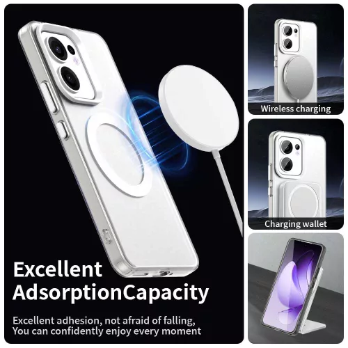 Techsuit - CandyCase MagSafe tok - Oppo Reno 13 F 4G / Reno 13 F 5G / Reno 13 FS 5G - Fehér