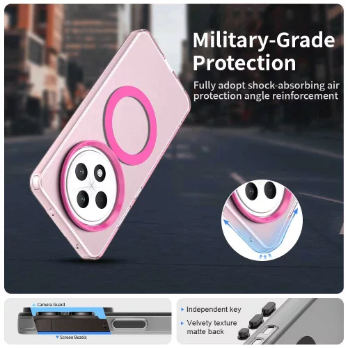Techsuit - CandyCase MagSafe tok - Oppo A40 4G / A60 5G - Rózsaszín
