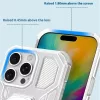 Techsuit - Carbon Shield PRO ütésálló tok - iPhone 15 - Rózsaszín átlátszó