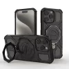 Techsuit - Carbon Shield PRO ütésálló tok - iPhone 15 Pro - Fekete