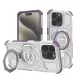 Techsuit - Carbon Shield PRO ütésálló tok - iPhone 15 Pro Max - Lila átlátszó