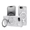 Techsuit - Carbon Shield PRO ütésálló tok - iPhone 16e / iPhone 17e - Fehér Átlátszó