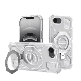   Techsuit - Carbon Shield PRO ütésálló tok - iPhone 16e / iPhone 17e - Fehér Átlátszó