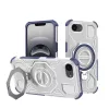 Techsuit - Carbon Shield PRO ütésálló tok - iPhone 16e / iPhone 17e - Kék átlátszó