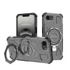 Techsuit - Carbon Shield PRO ütésálló tok - iPhone 16e / iPhone 17e - Átlátszó fekete