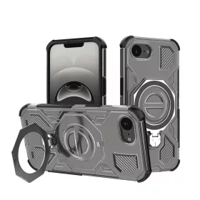   Techsuit - Carbon Shield PRO ütésálló tok - iPhone 16e / iPhone 17e - Átlátszó fekete